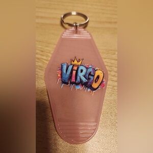 Virgo Keychain with Colorful Design